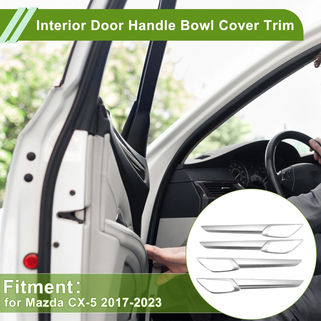 Set of 1 Interior Door Handle Bowl Cover Trim for Mazda CX-5 (2017–2023)
