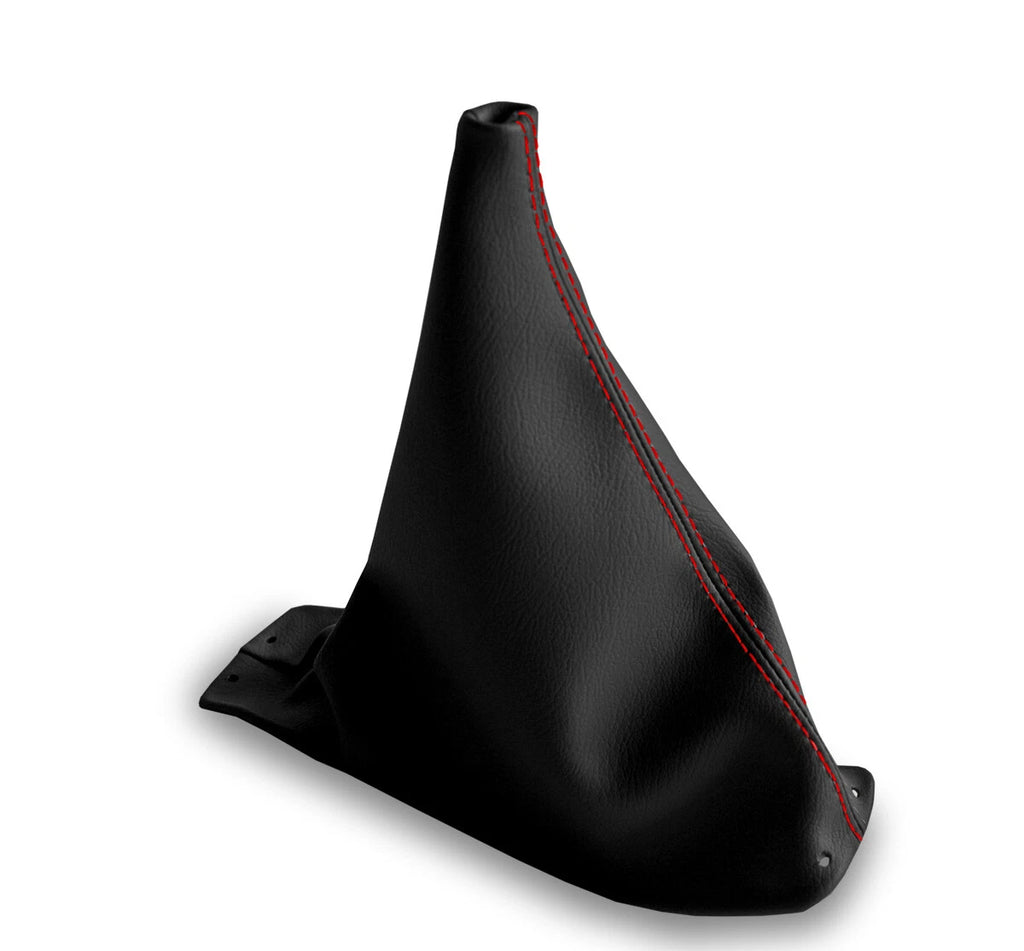 Leather Manual Shift Boot Cover for Nissan Xterra (2002–2006) Red Stitch