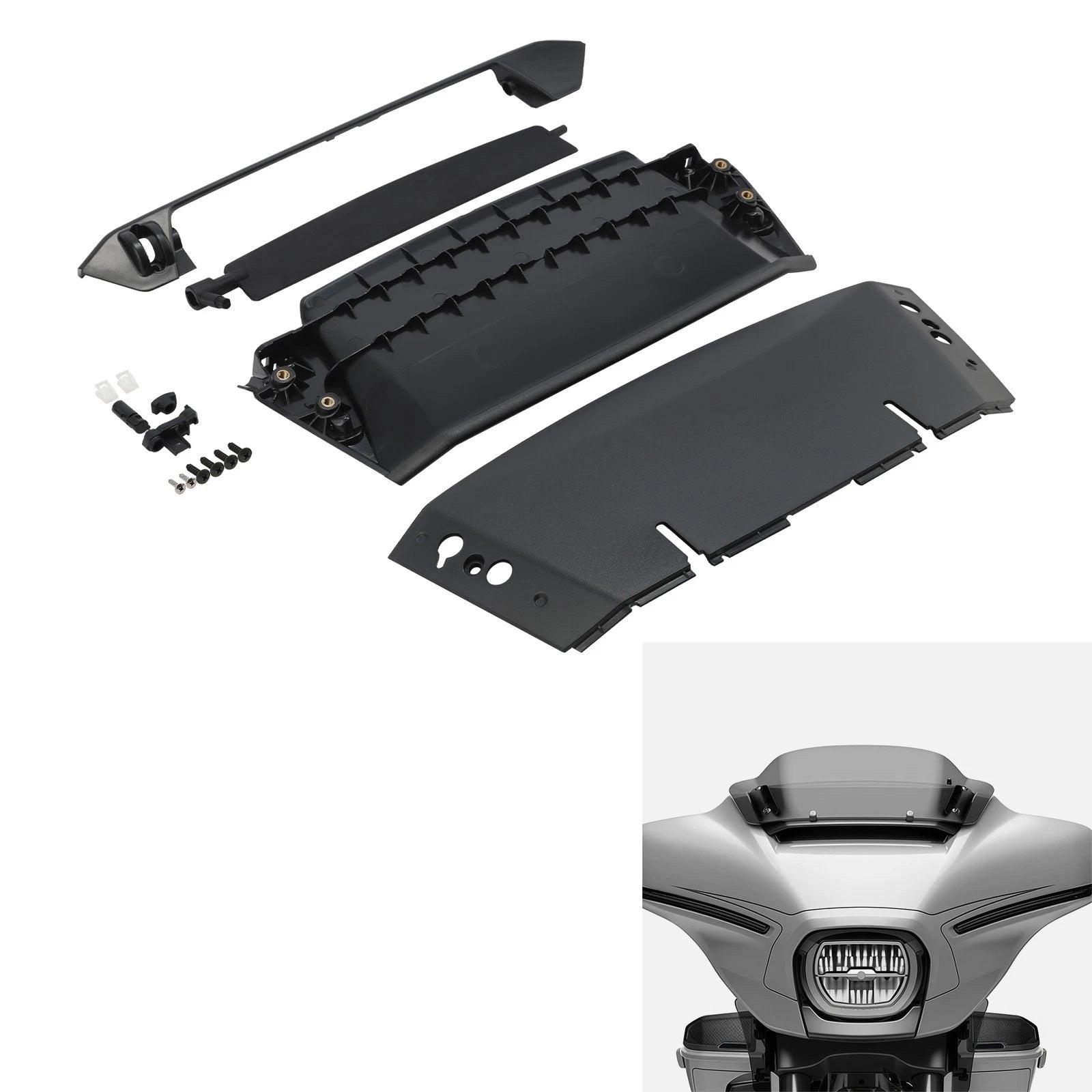 Inner Fairing Air Vent Duct for Harley CVO Street Glide (2023–2025) Black
