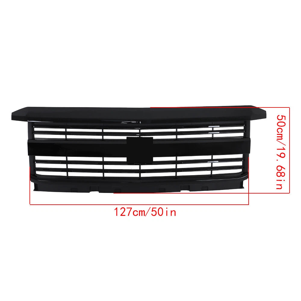 Black Mesh Front Grille Assembly for Chevrolet Silverado 2500 HD (2015-2019)