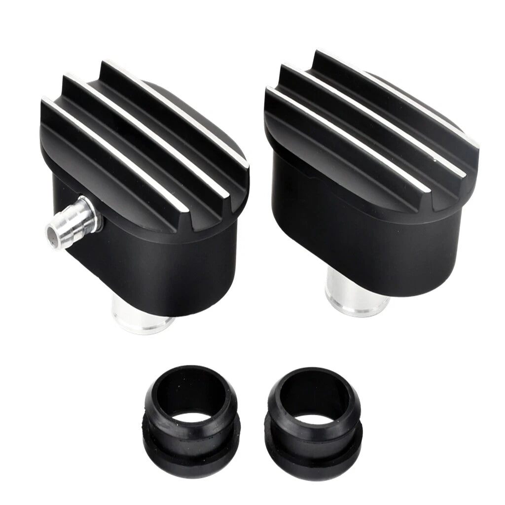 Finned Valve Covers & 12" Air Cleaner Breather Kit for SBC Chevy (1987–1997)