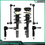Front Struts w/Springs Sway Bars Outer Tie Rod Kit for Ford Flex (2010–2012)