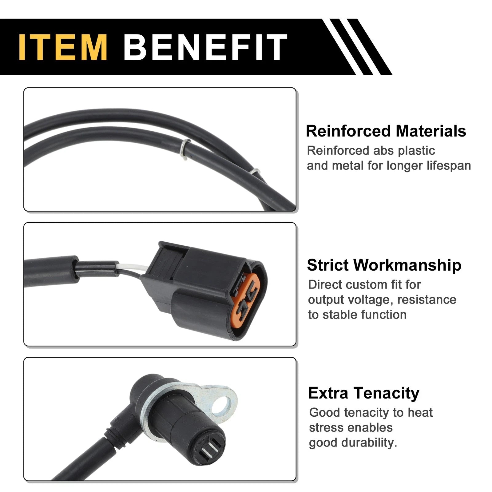 ABS Wheel Speed Sensor MR407268 for Mitsubishi Pajero (Front Left)
