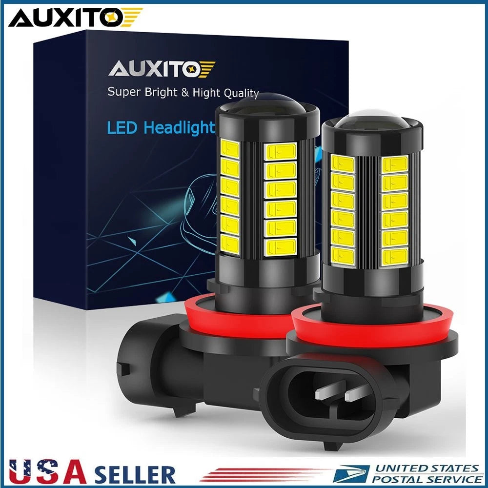 AUXITO LED Fog Light Bulb H8 H11 H16 for (6000K)