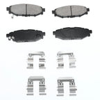 Set of 4 Disc Brake Rotors & Ceramic Pads for Subaru Forester (2009–2013)