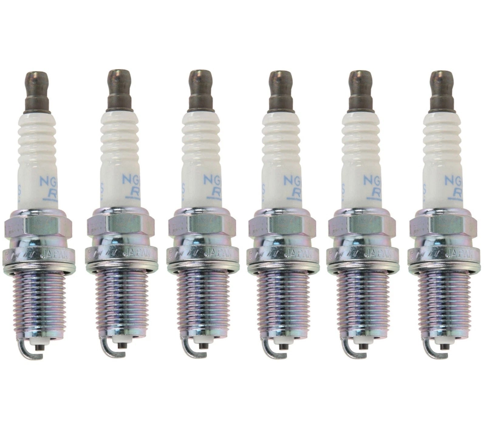 Set of 6 NGK Standard Resistor Nickel Spark Plugs for Projected Value (5k Ohm)