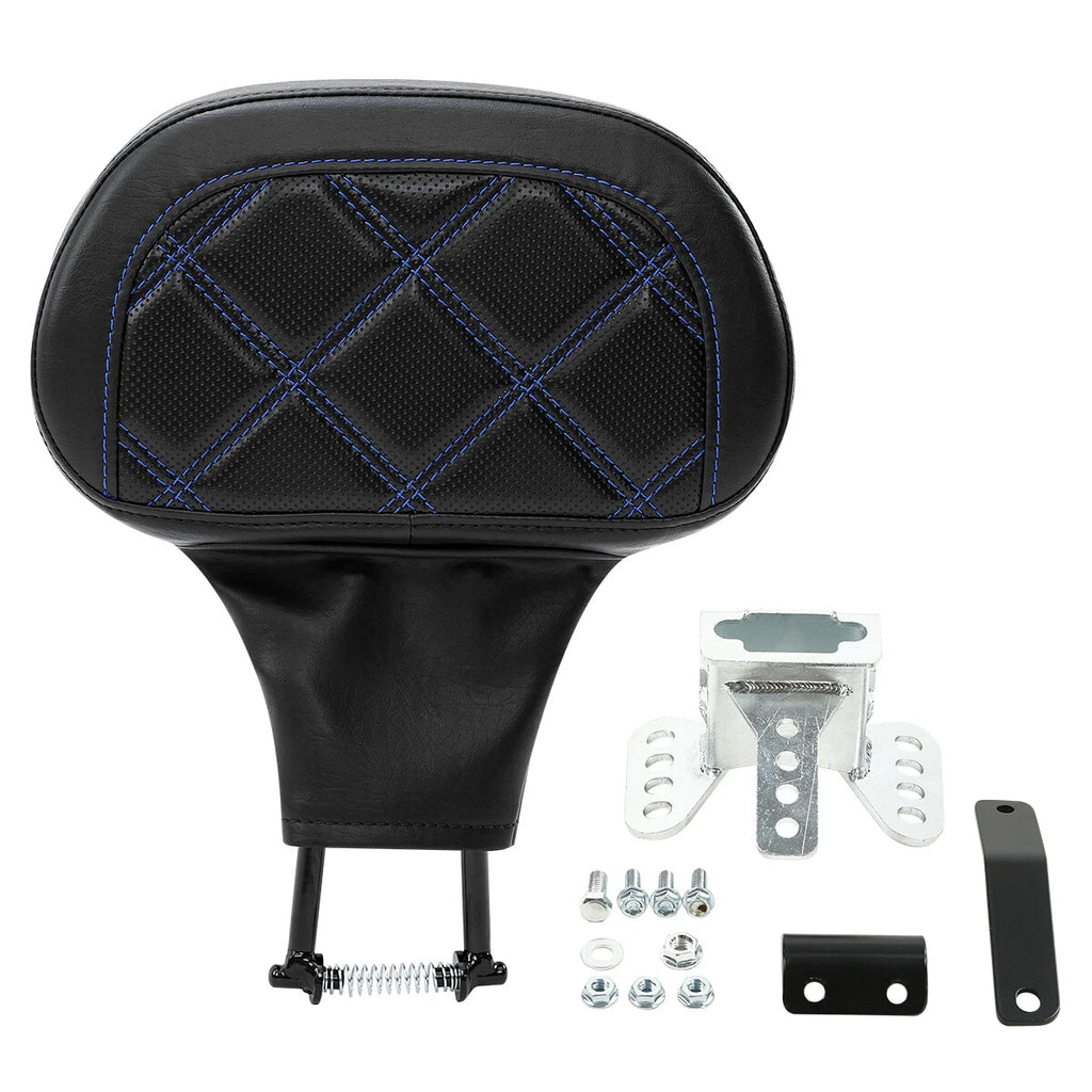 Driver Backrest Pad for Harley Touring Street Road Glide (1988–2023) Black
