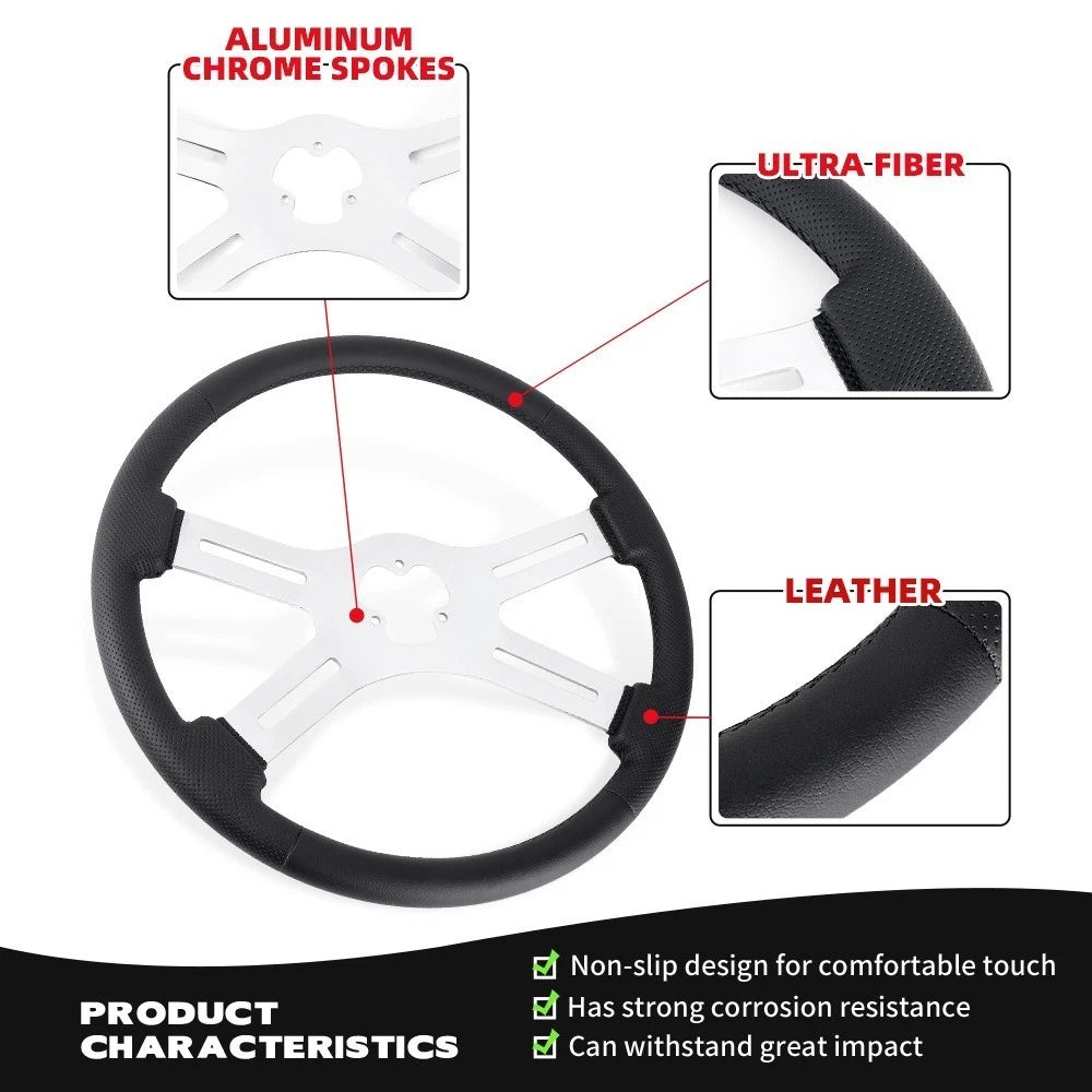 18" Wood Steering Wheel for Classic Truck