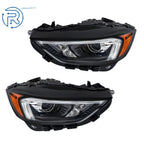 Set of 2 Black LED Headlights for Ford Edge (2019-2023)