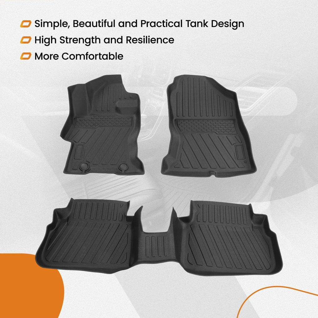 3Pcs TPE Anti-Slip Carpet Floor Mat Liner for Subaru Crosstrek/Impreza (2017–2023)