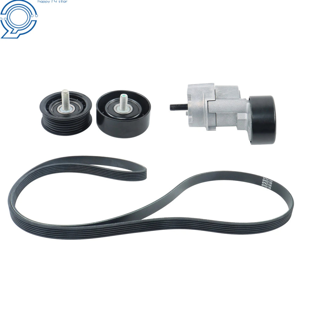 Engine Belt Tensioner & Idler Pulley Kit for Hyundai Kia 