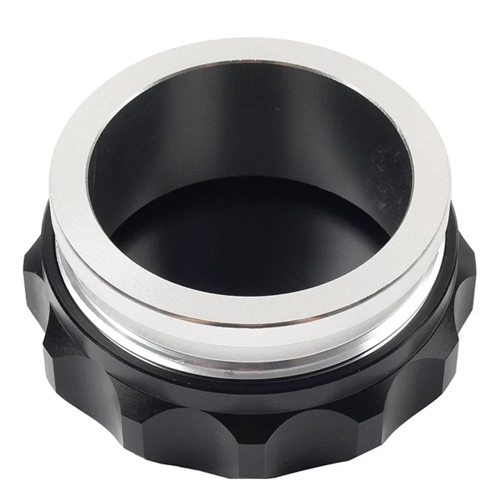 2.5" Black Aluminum Alloy Weld-On Filler Neck & Cap for Tank Cover