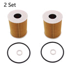 2Pcs Engine Oil Filter 26320-3CKB0 for Hyundai Genesis G80 (2015–2020)