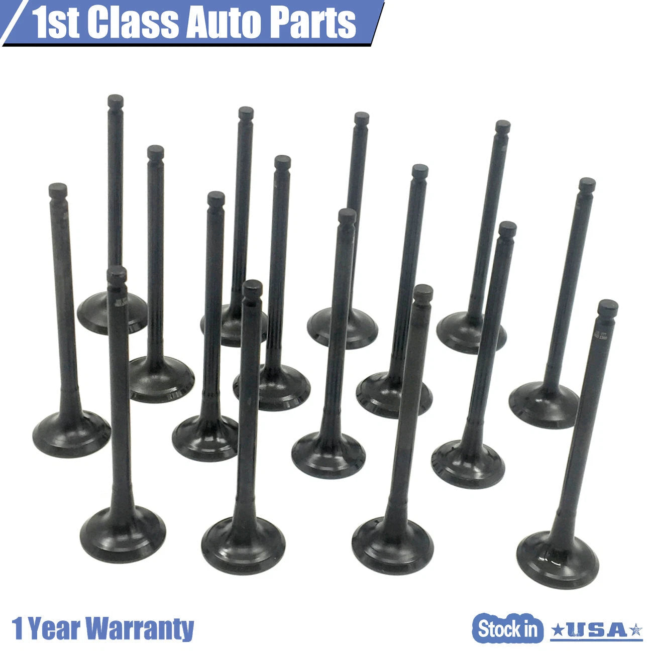 16PCS Exhaust Valve Kit for Mitsubishi Lancer, Kia Optima, Hyundai (1.6–2.0)