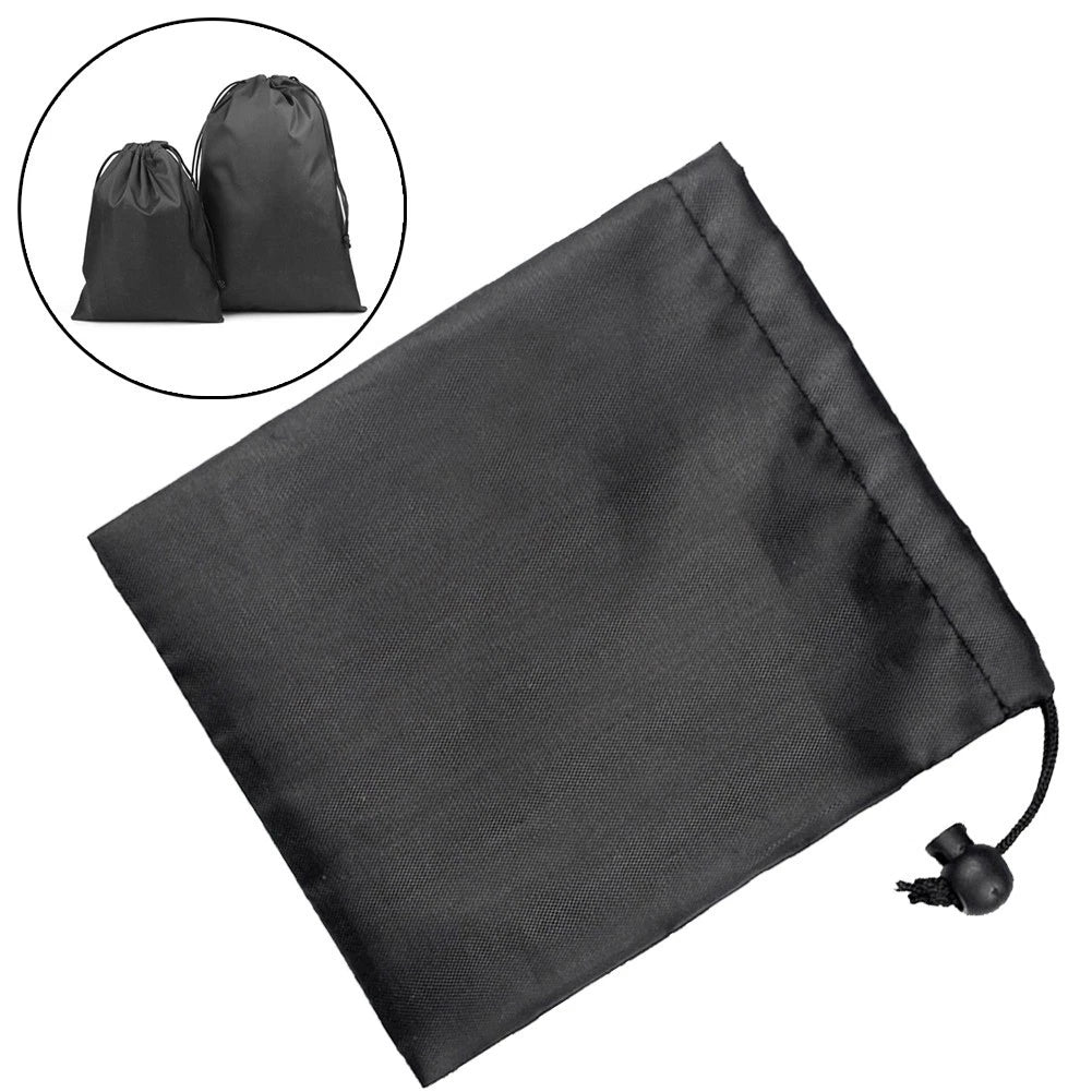 Shoe Bag for Home Outdoor Travel - Dustproof Drawstring Storage Pouch, Black