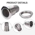 Stainless Steel Short Straight Through Hull Drain for All Boats