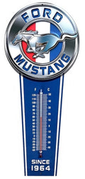 17" Metal Thermometer Sign for Ford Mustang (1964–Present)