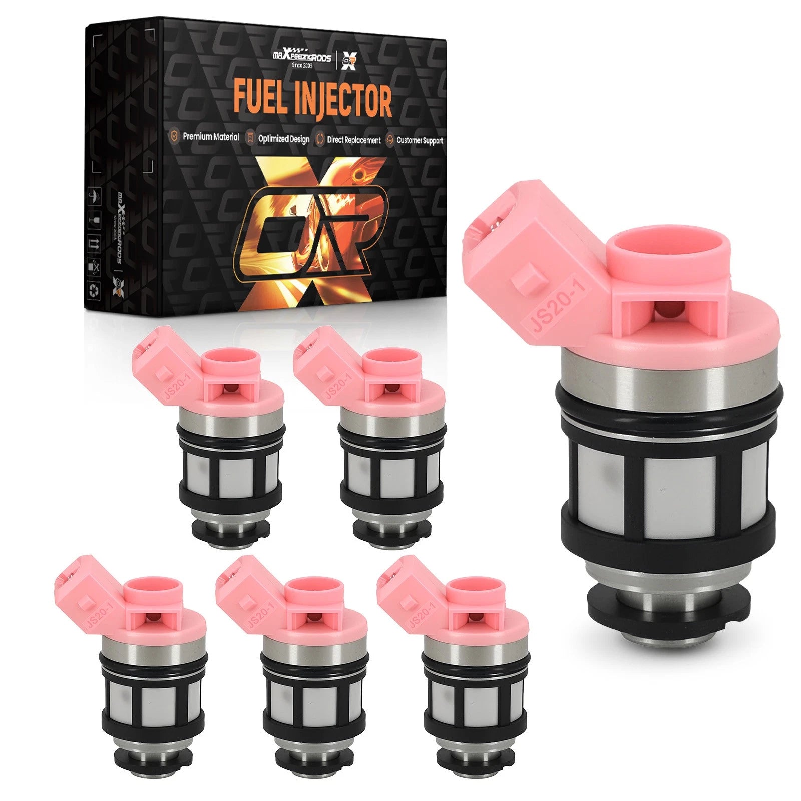 6 Fuel Injectors Assembly for Nissan D21 Pickup 3.0L (1990–1994) 16600-88G00