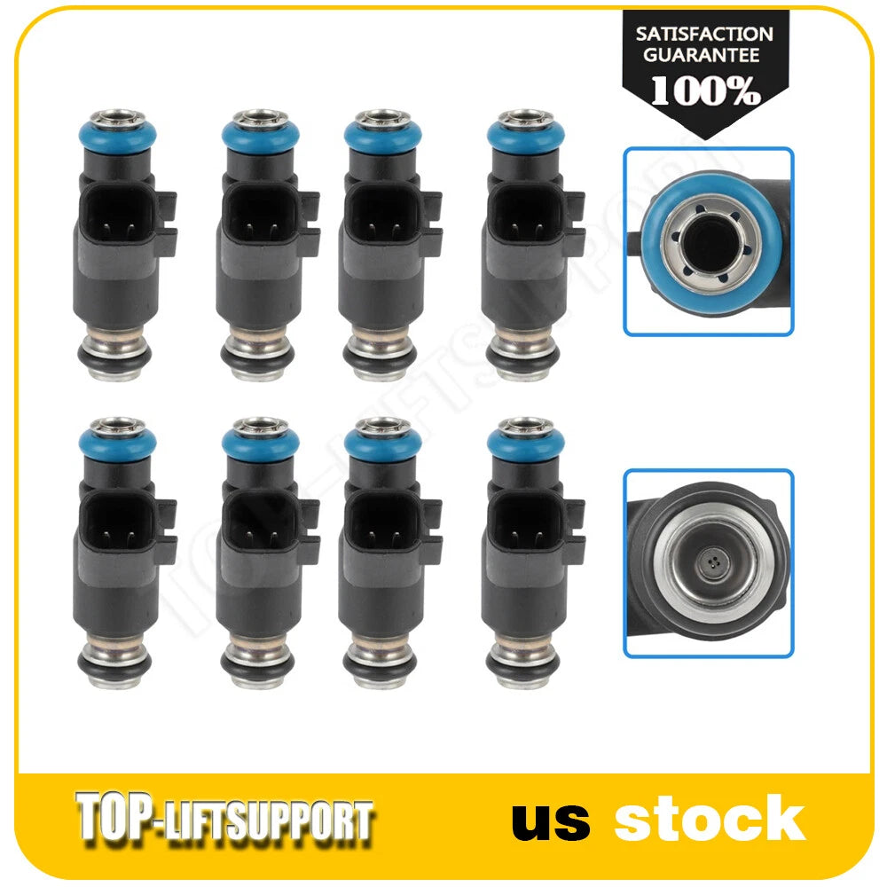 Set of 8 Fuel Injectors for Chevrolet Cheyenne, Cadillac Escalade (2010–2013)