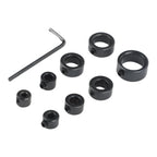 9Pcs Drill Bit Stop Collar for Depth Control with Hex Wrench