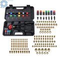 Rivnut Tool Kit for DIY Metal Repairs with 15 Metric & SAE Mandrels (16")