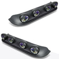 Set of 2 Neo Chrome Off-Road Roof Mounted Fog Lights with Switch & Harness
