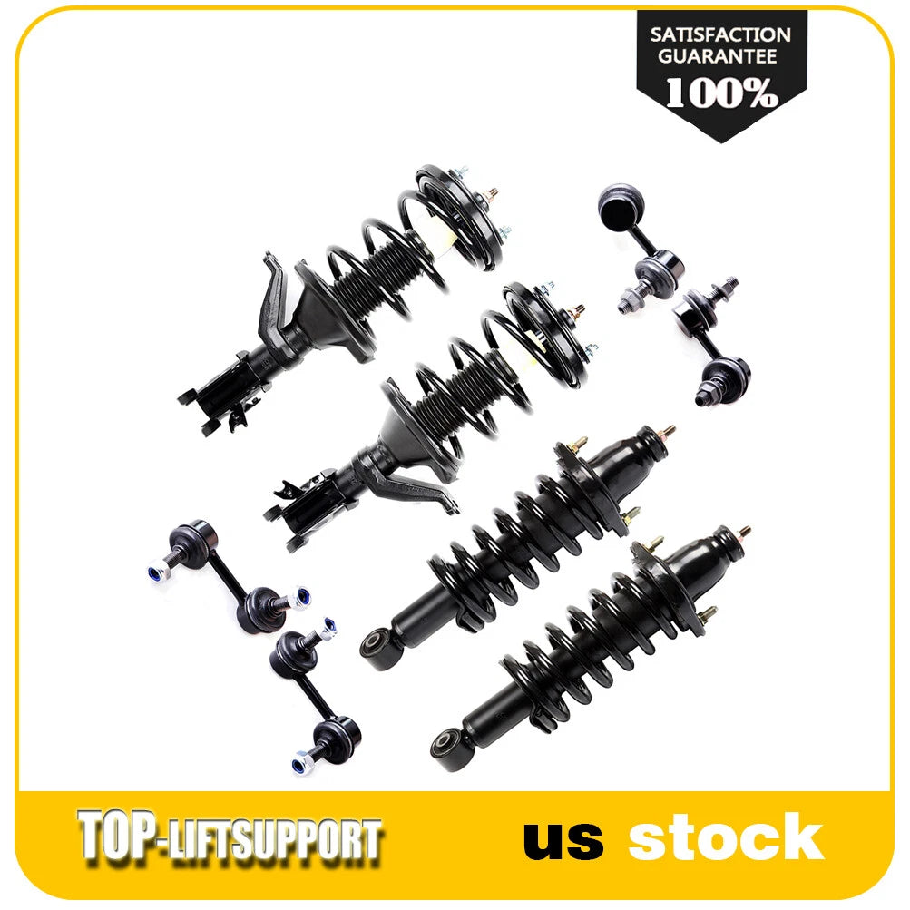 Front & Rear Struts for Honda Civic (2003–2005) with Springs Sway Bars