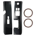 Carbon Fiber Car Interior Glass Switch Covers ABS for Nissan 350Z (2006–2008)