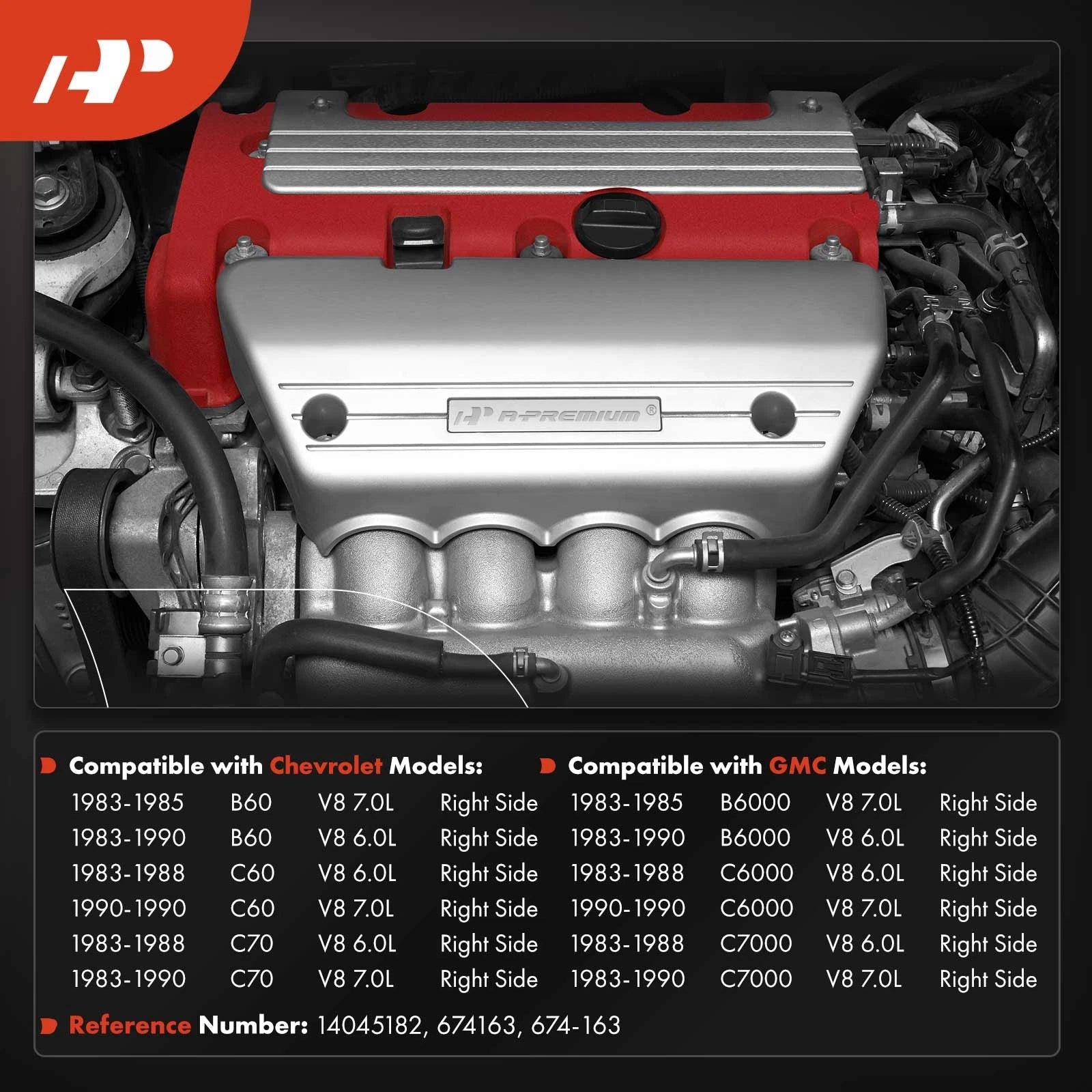 Exhaust Manifold for Chevrolet B60 C60 C70 GMC B6000 C6000