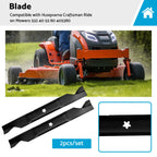 Set of 2 Blades for Husqvarna Craftsman Ride-On Mowers (532 40 53 80, 405380)