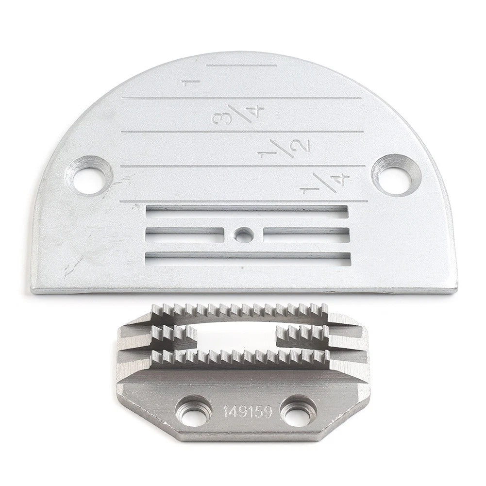 Set of 2 Feed Dog & Plate for Juki Brother Singer Sewing Machines