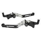 Silver Extendable Brake Clutch Levers for Suzuki GSXR600 GSXR750 GSXR1000 (06-10)