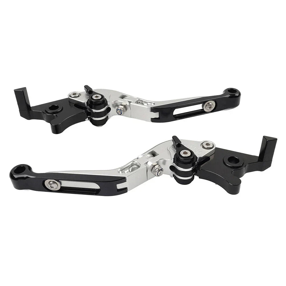 Silver Extendable Brake Clutch Levers for Suzuki GSXR600 GSXR750 GSXR1000 (06-10)