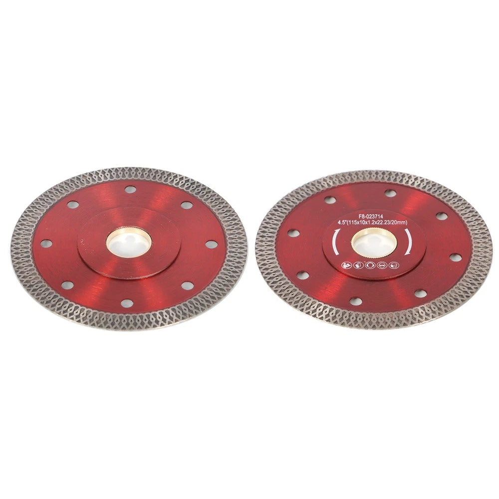 2Pcs 4.5 Inch Diamond Porcelain Saw Blade for Ceramic Cutting