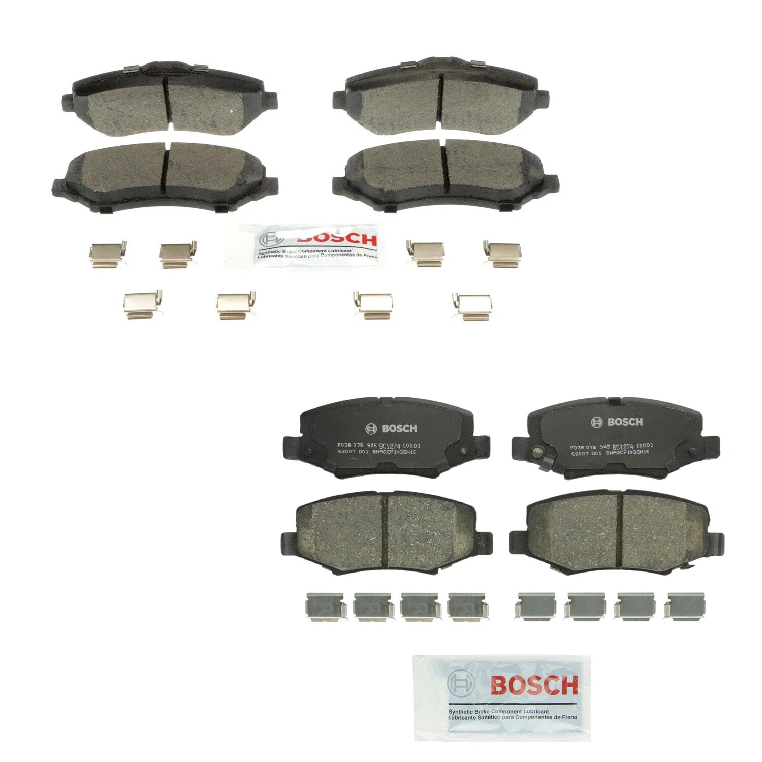 Brake Pad Kit for Jeep Wrangler JK (2007–2018) - Bosch Quietcast