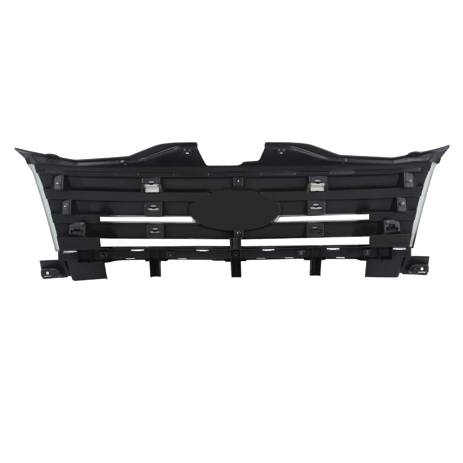 Chrome Front Upper Bumper Grille + Fog Light Lamp for Ford Edge (2007–2010)