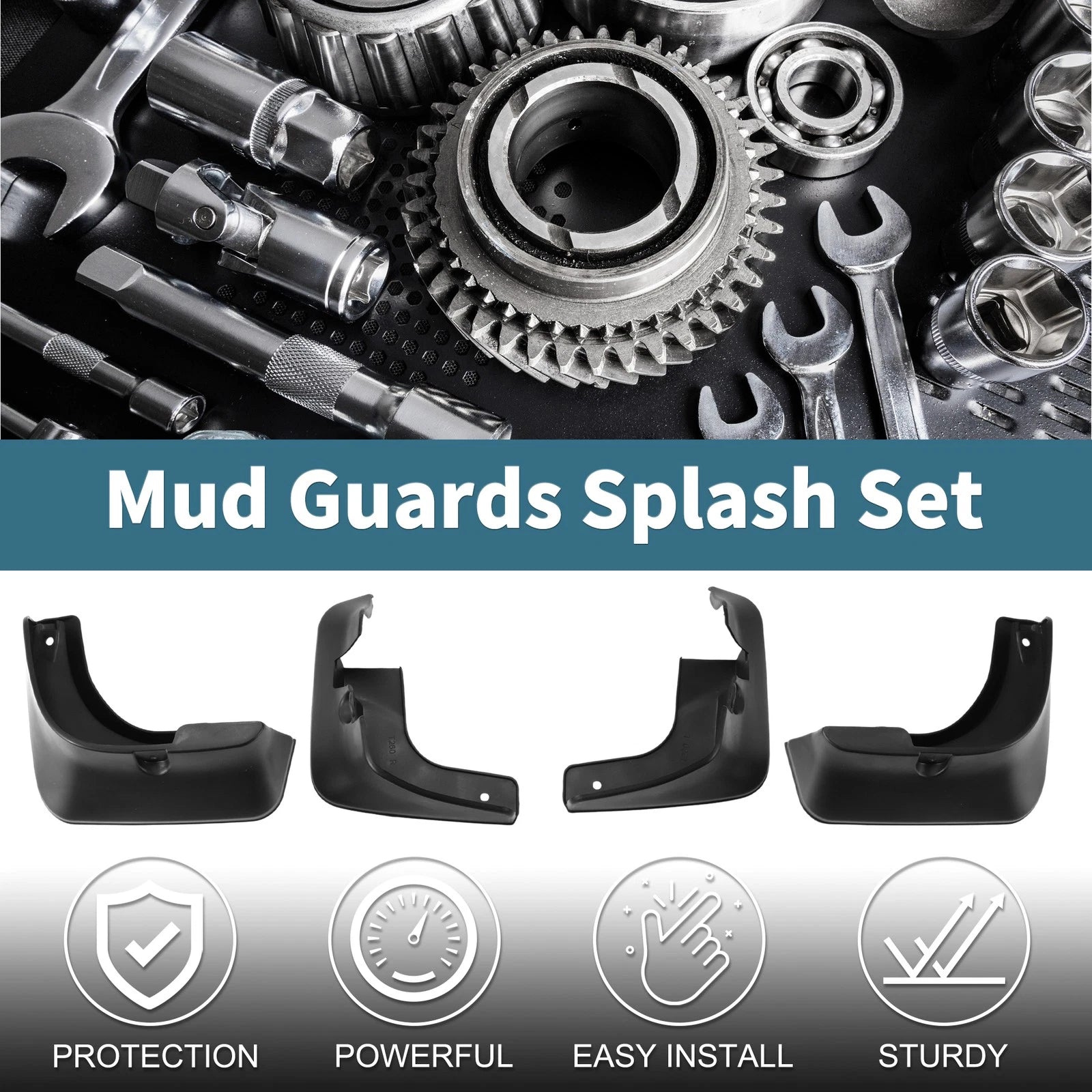 Set of 4 Mud Flaps Splash Guards for Toyota Avalon (2007–2012)