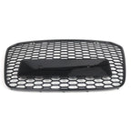 Front Bumper Mesh Grill for Audi A6 S6 C7 (2012-2015) Black
