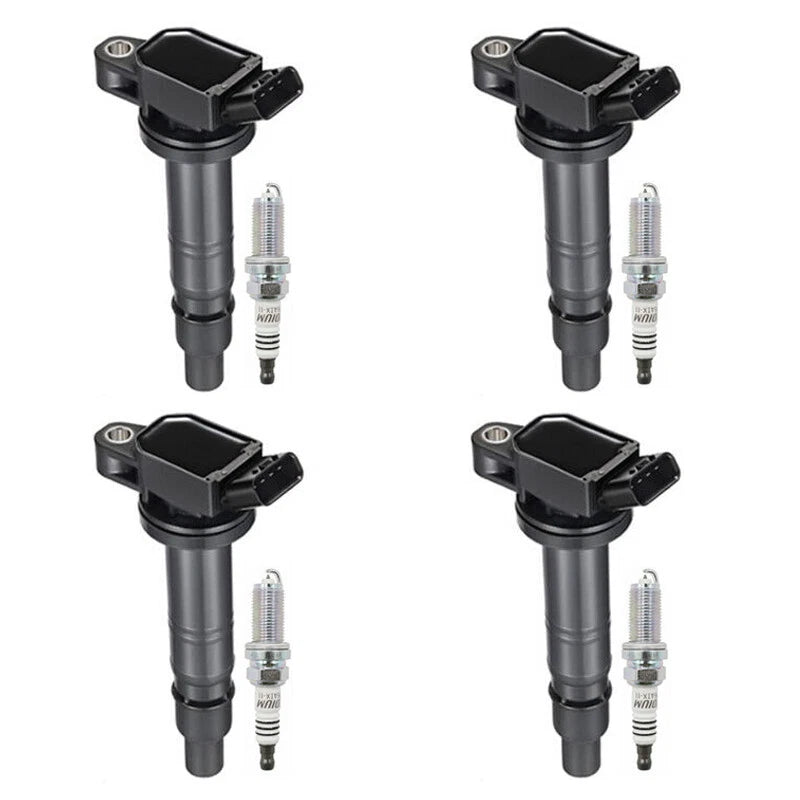 4X Ignition Coils + 4X Spark Plugs for Toyota Tacoma Hiace Lexus IS/RC F (2016–2023) UF495