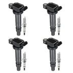 4X Ignition Coils + 4X Spark Plugs for Toyota Tacoma Hiace Lexus IS/RC F (2016–2023) UF495