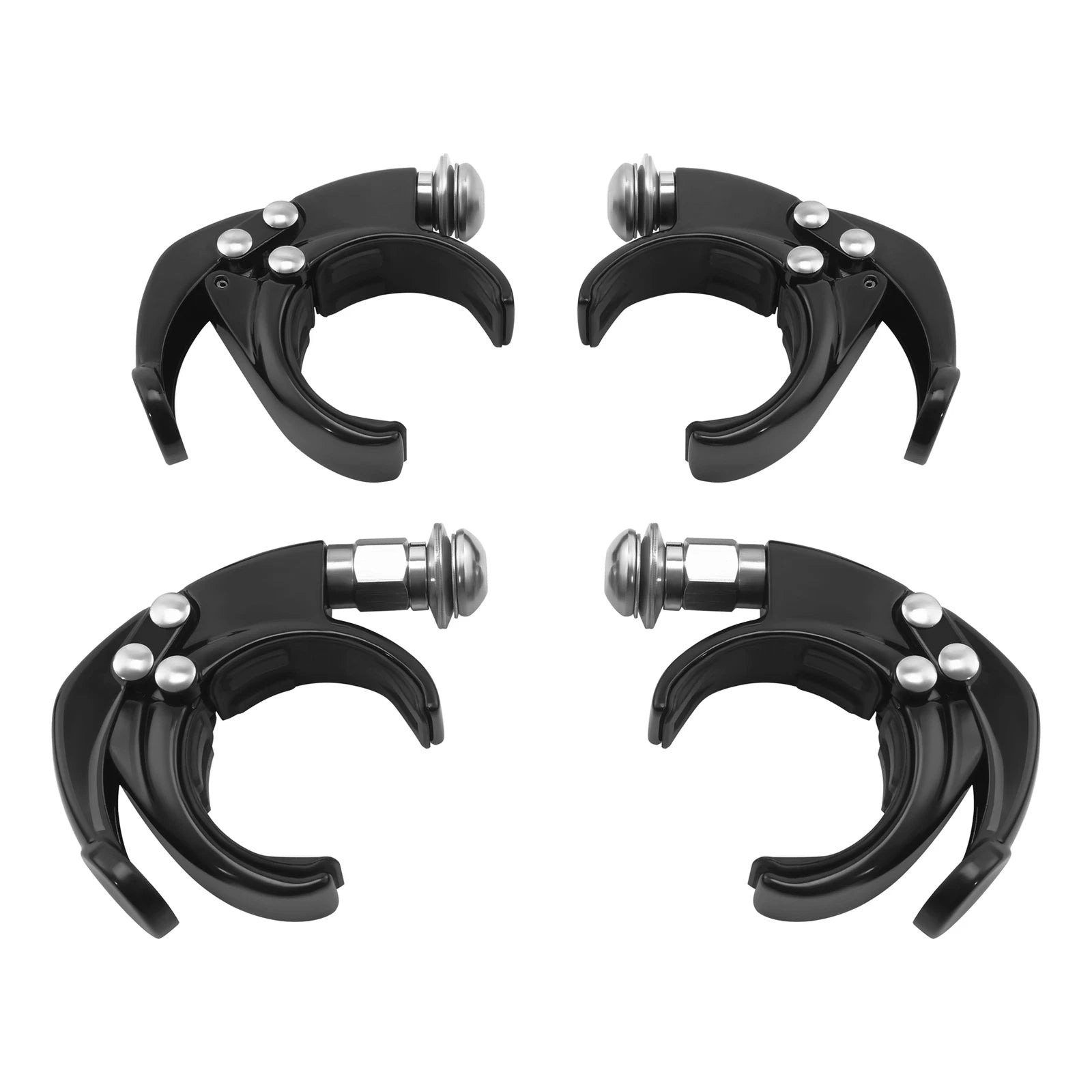 Set of 2 Windshield Clamps for Harley Low Rider S/ST Fat Bob RH1250S (2018–2025)