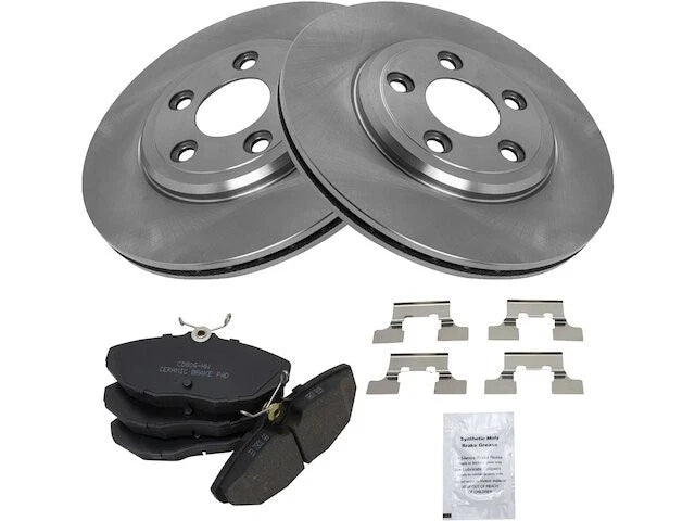 Rear Brake Pad and Rotor Kit for Jaguar S Type (2000–2005) PZ812KB