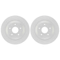 2X Bosch QuietCast Rear Disc Brake Rotors for Mazda CX-30 CX-5 MX-30 EV