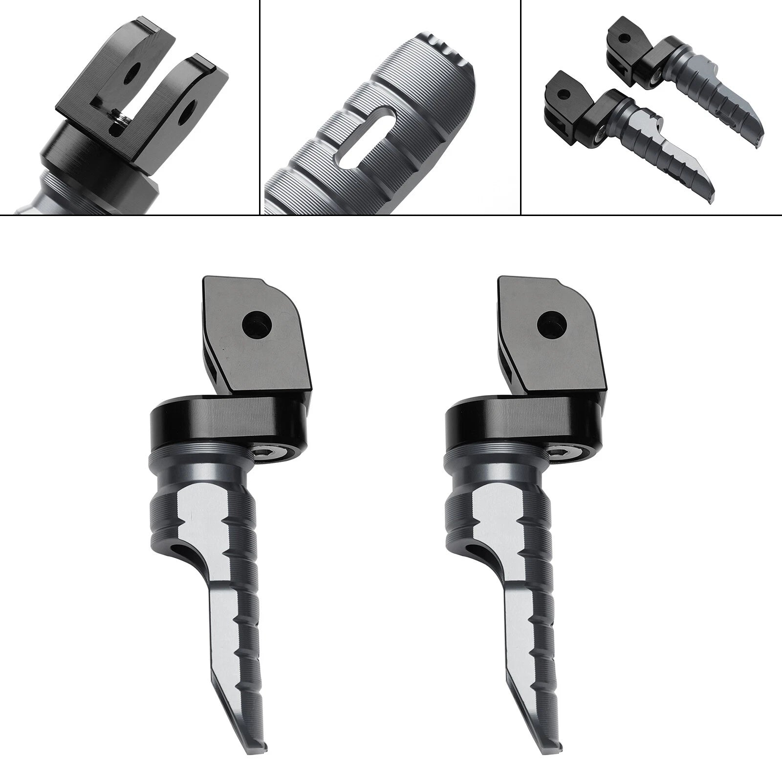 Front Footrests Foot Pegs for Ducati Multistrada 1200/1200S/1200 Enduro (2010–2019)