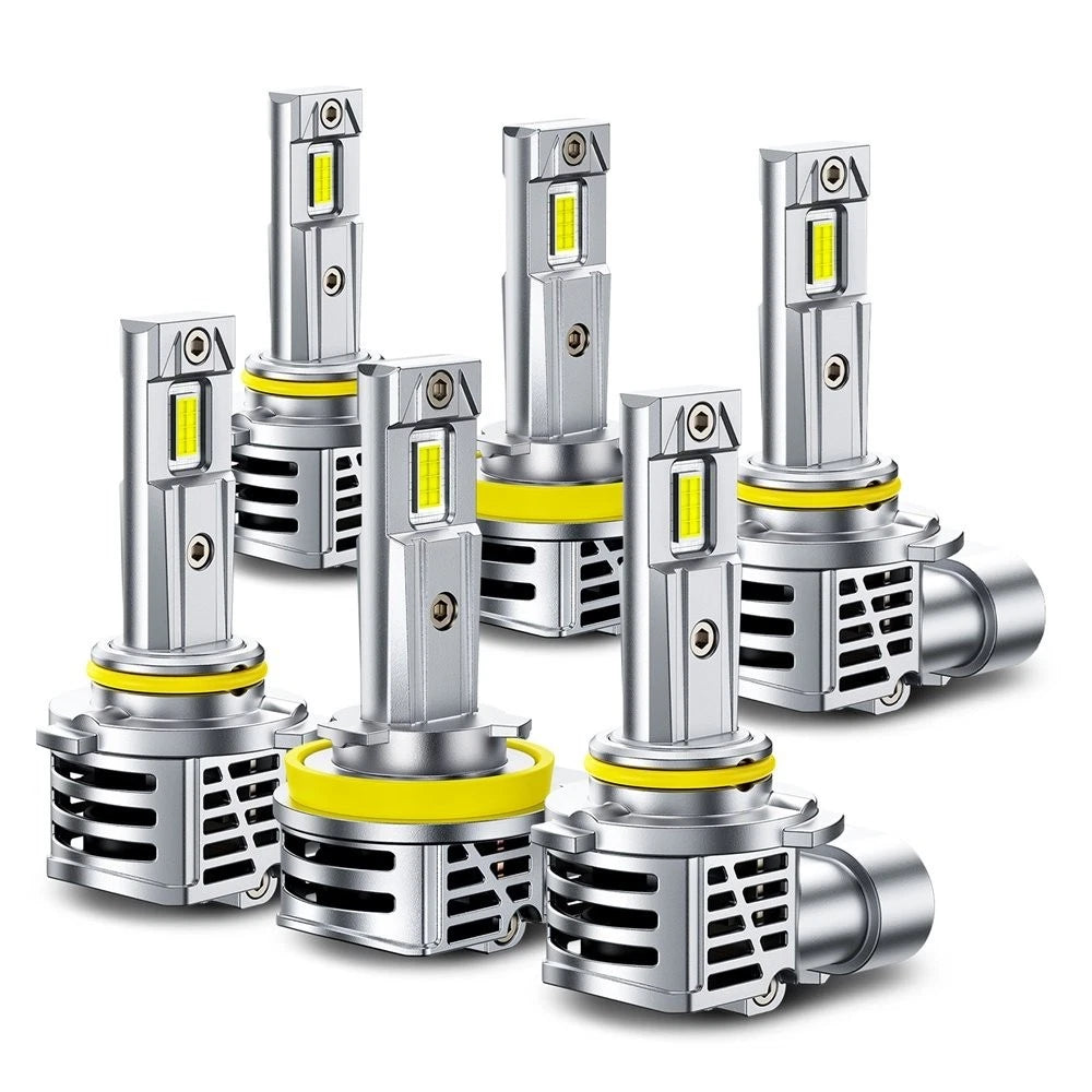 2X AUXITO Canbus H11 9005 9006 LED Headlight Bulbs Kit for High/Low Beam