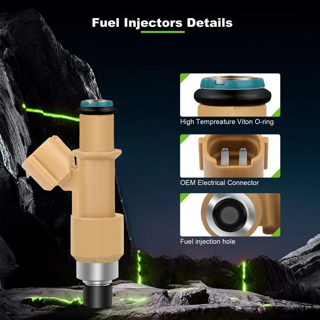 Set of 4 Fuel Injectors for Subaru Forester Impreza Outback Legacy Saab 9-2X (2.5L)