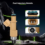 Set of 4 Fuel Injectors for Subaru Forester Impreza Outback Legacy Saab 9-2X (2.5L)