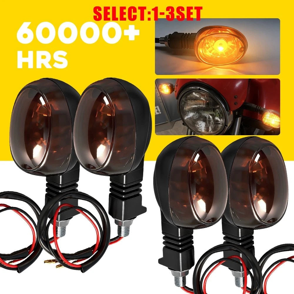 Smoked Amber Turn Signal Lamps M10 for Buell X1 (1999–2002) Blast (2000–2010)