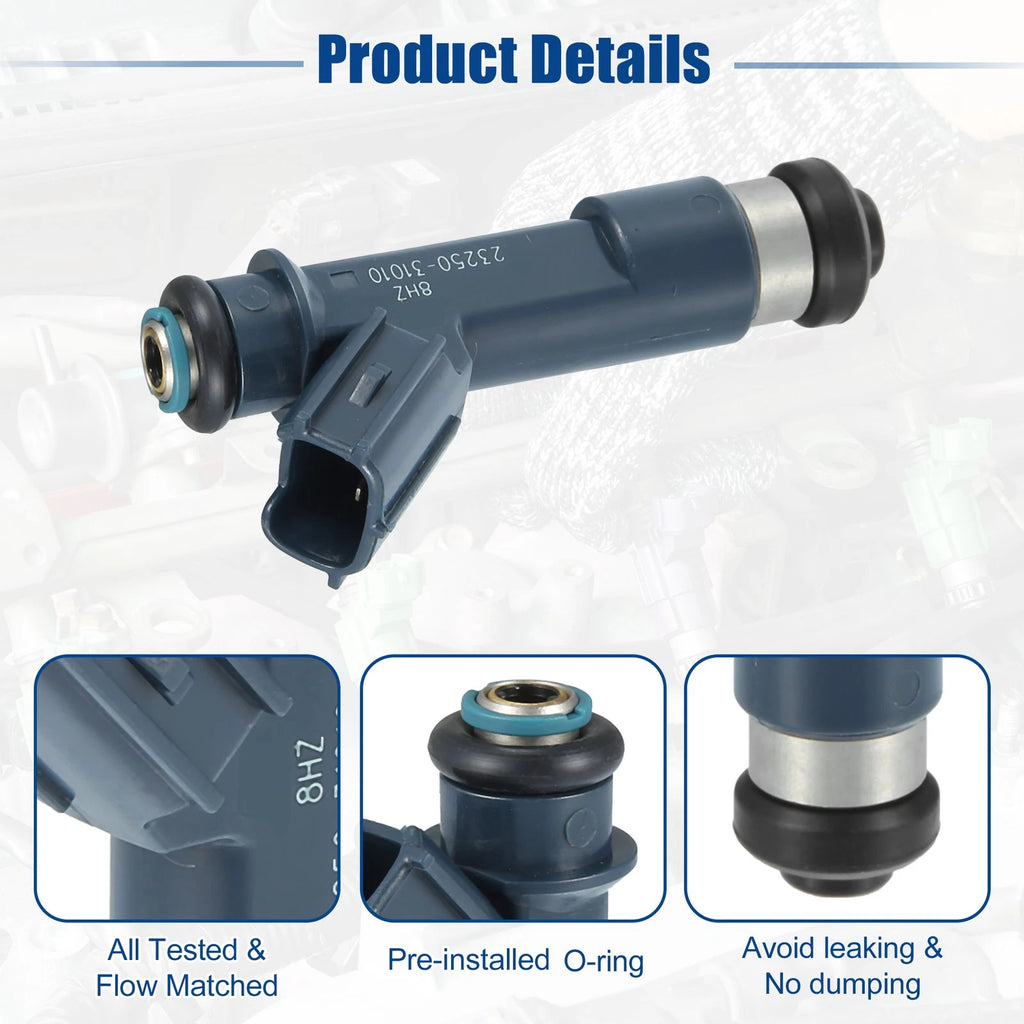 6 Pcs Fuel Injector Nozzle for Toyota Tacoma 4.0L (2005–2015)