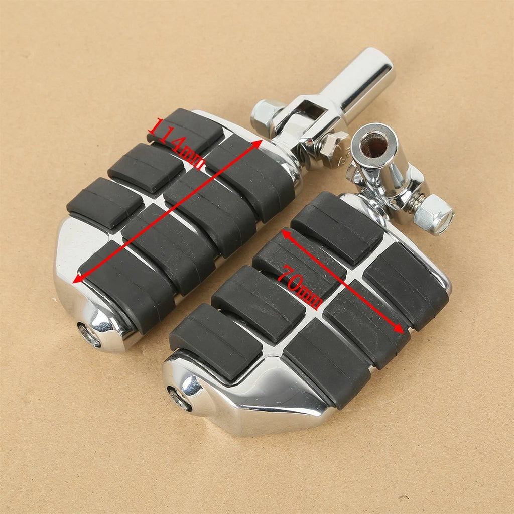 Chrome Lion Paw Foot Pegs Mount Kit for Harley Softail Fatboy (2000–2006)